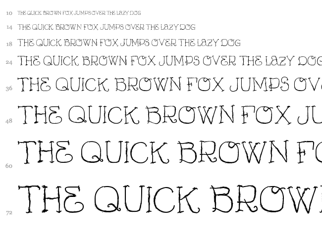 Vtks Curumin font waterfall